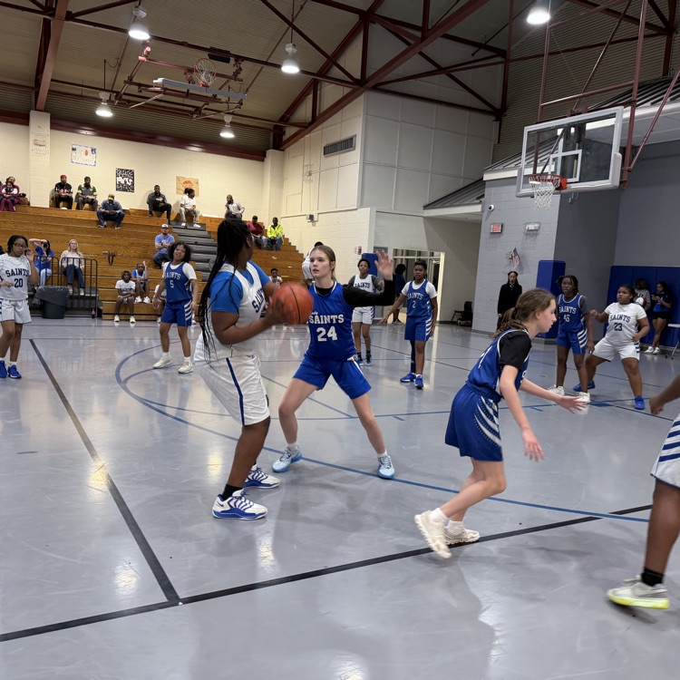 blue vs. white on the court 