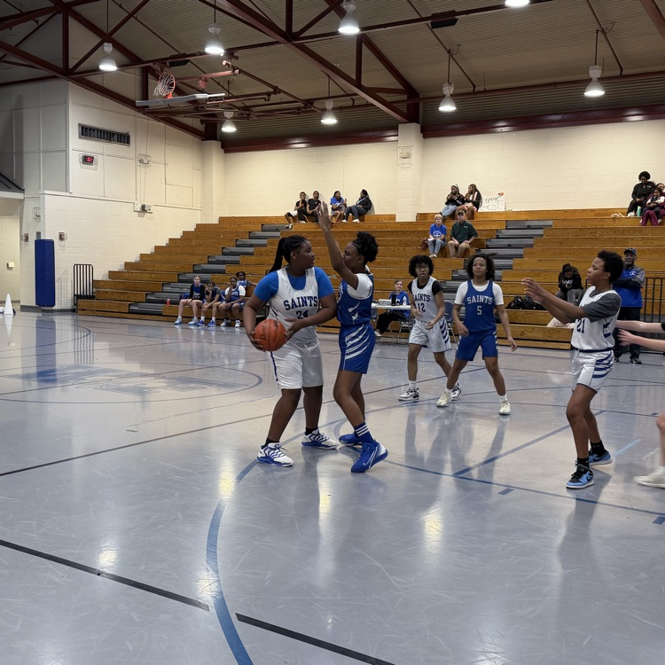 blue vs. white on the court 