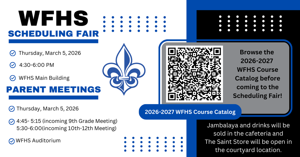 WFHS Scheduling Fair Graphic
