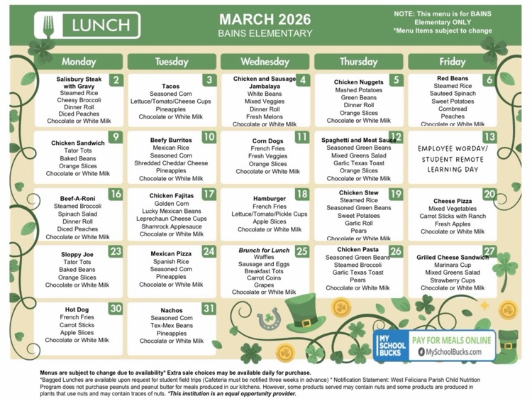 March lunch 
