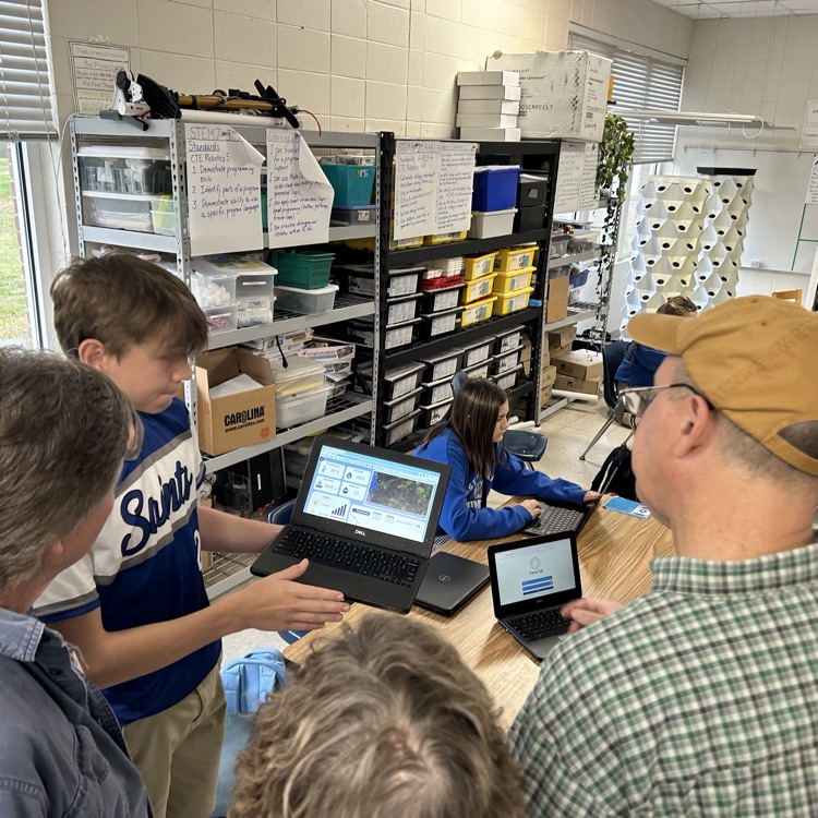 students discussed growth chamber