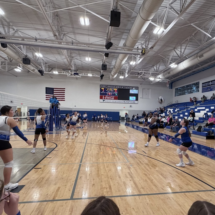 Players at a volleyball game  