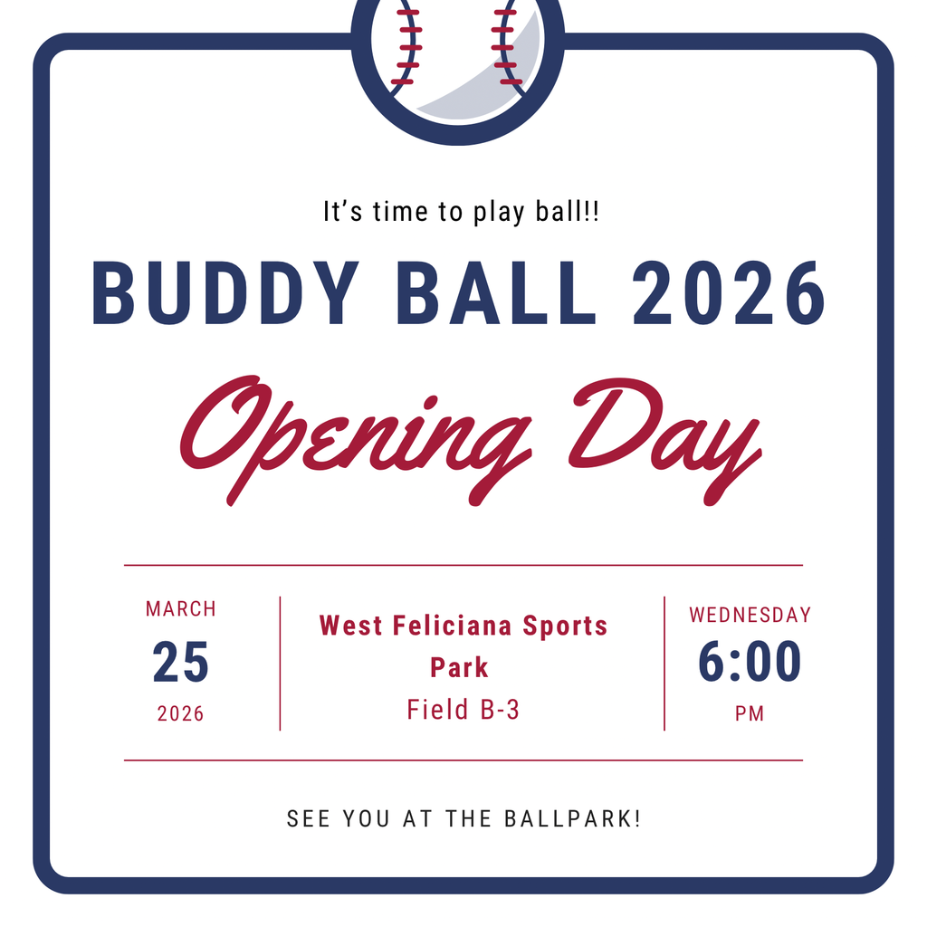 Buddy Ball Opening Day is March 25 @ 6:00 PM
