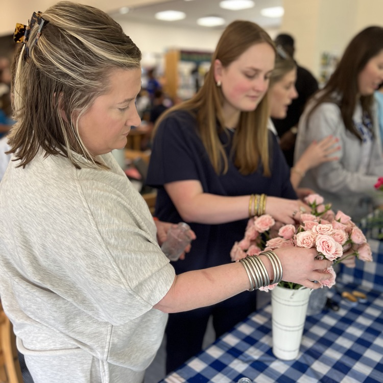 Teachers show off their bouquets
