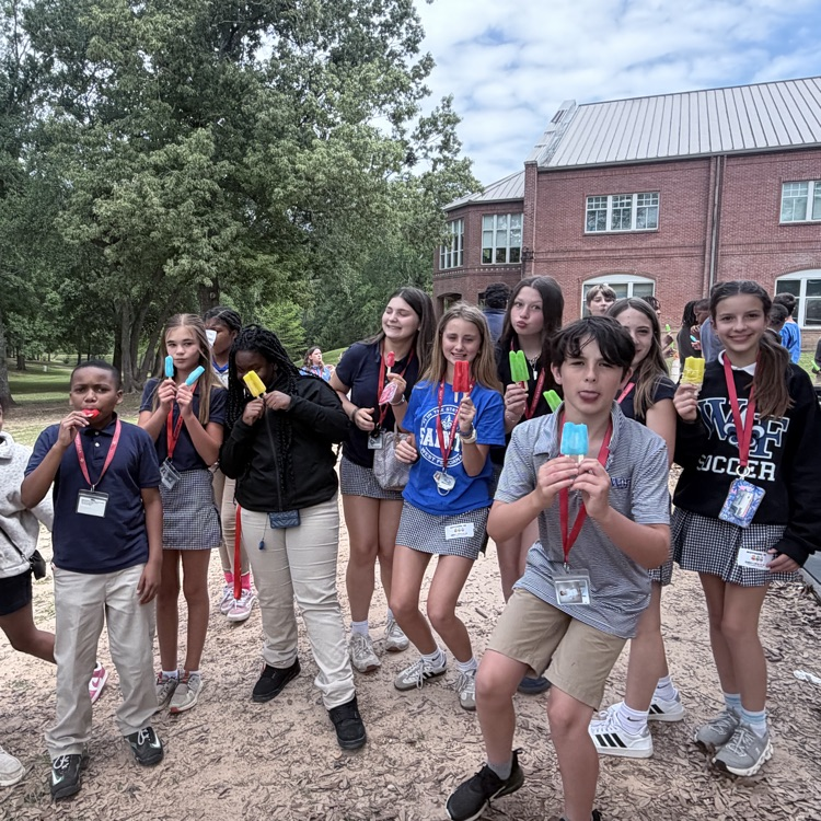 students enjoy a cool treat at recess