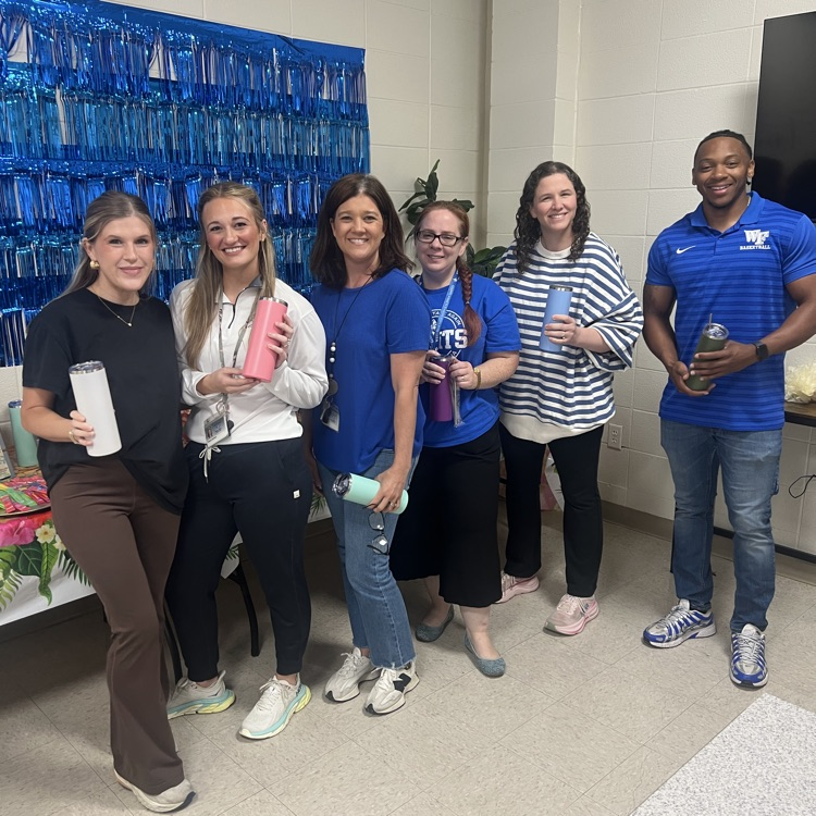 teachers suppose with their water bottles