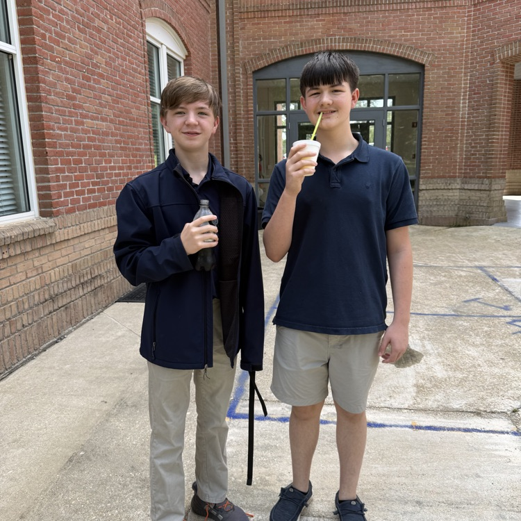 Students enjoy snow cones for meeting goals