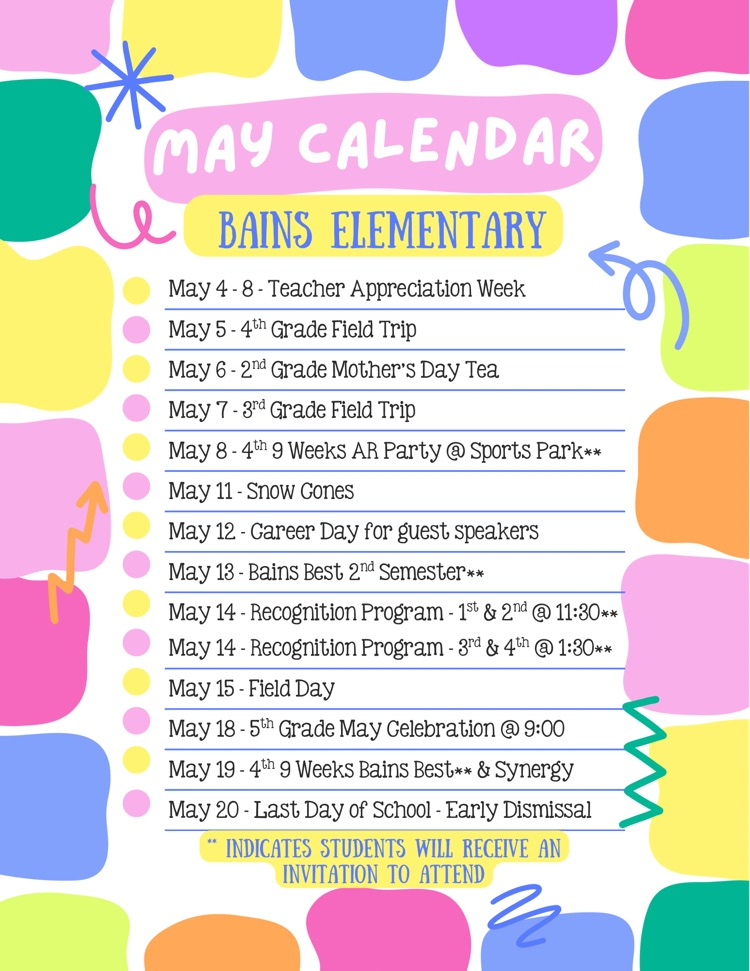May Calendar