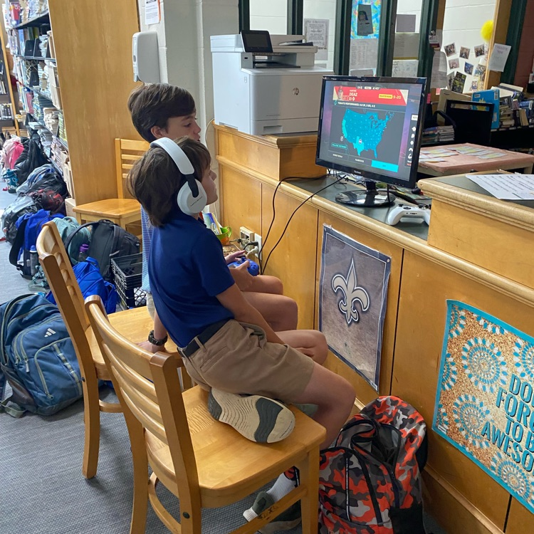 Students enjoy a fun day in the library