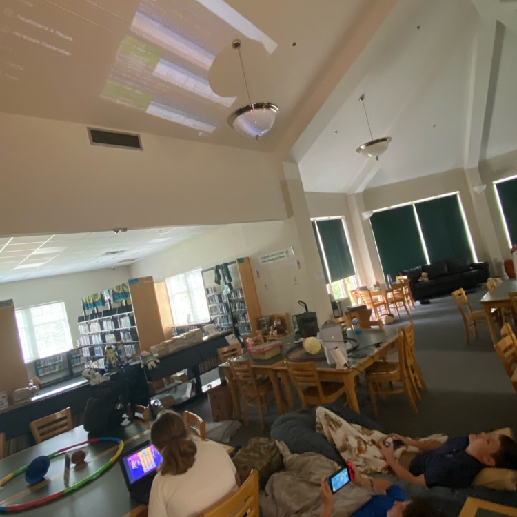 Students enjoy a fun day in the library