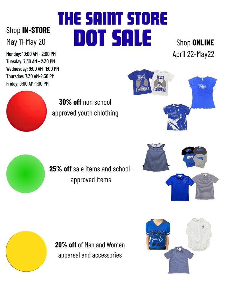 The Saints Store Dot Sale
