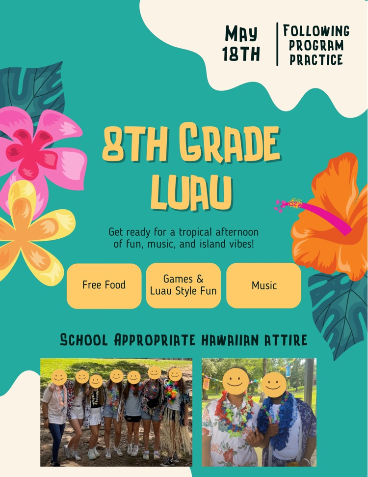 8th Grade Luau Graphic
