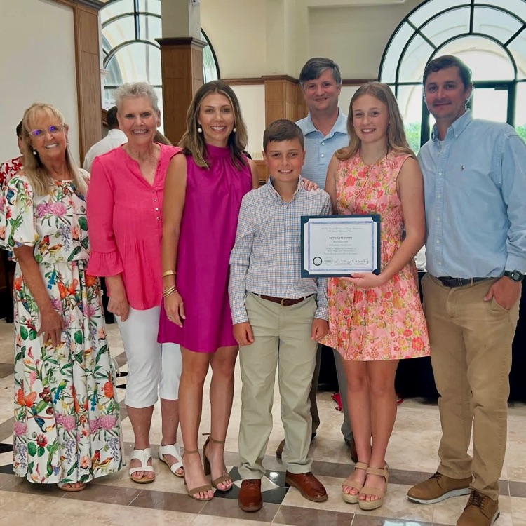 betsy Kate with her family