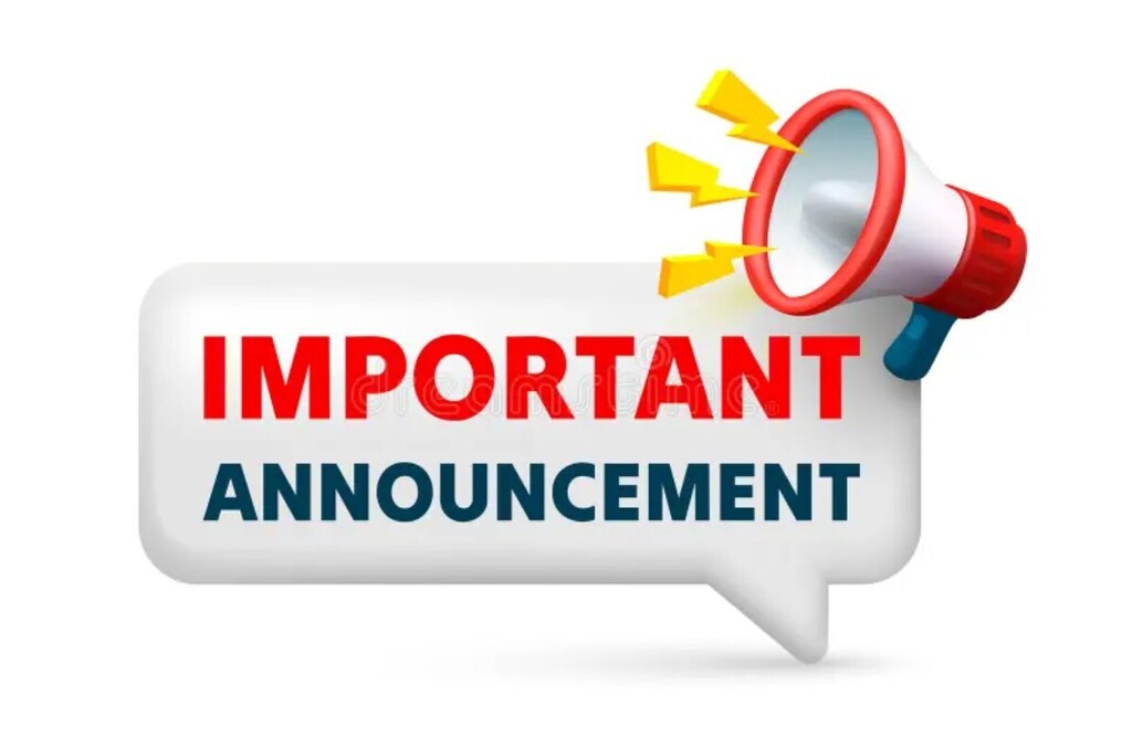 Important Announcment Graphic