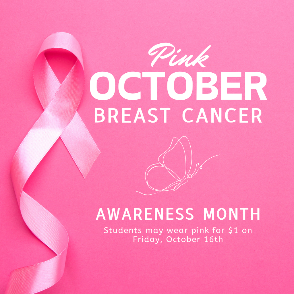 $1 Breast Cancer Awareness Wear Pink Day