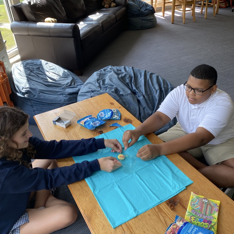 Library Assistants play a game. 