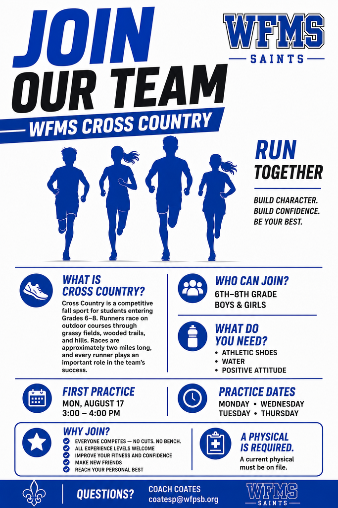 Cross Country Tryouts take place next week