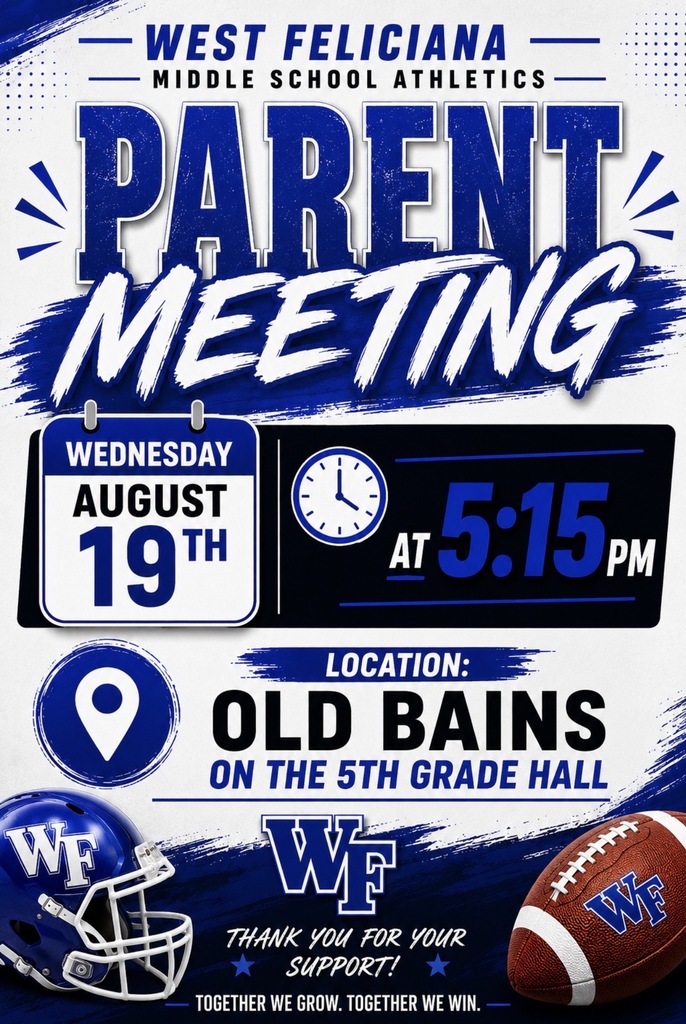 Football Parent Meeting Graphic - 8-19-2026 @ 5:15 PM - Old Bains
