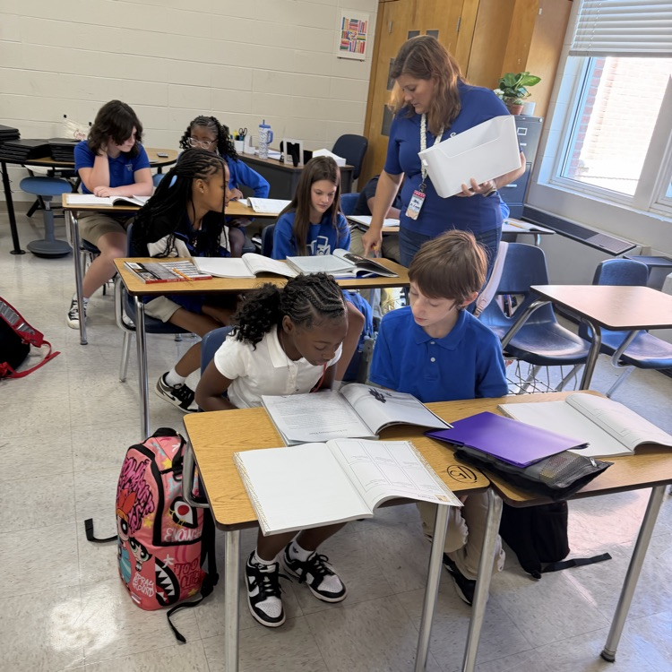 students collaborate