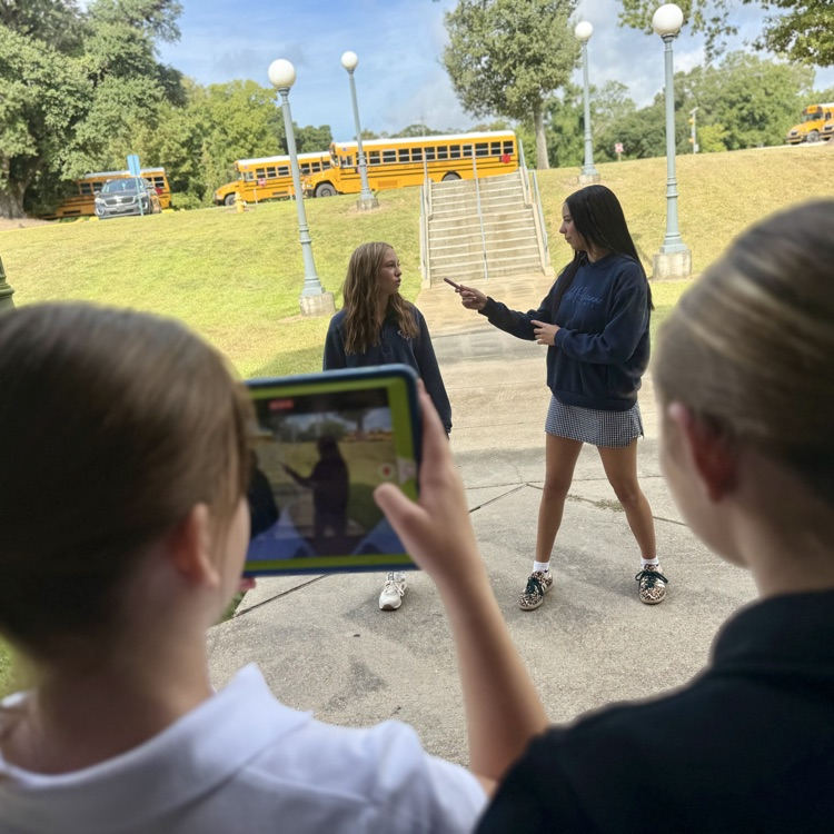 Students practice interview skills