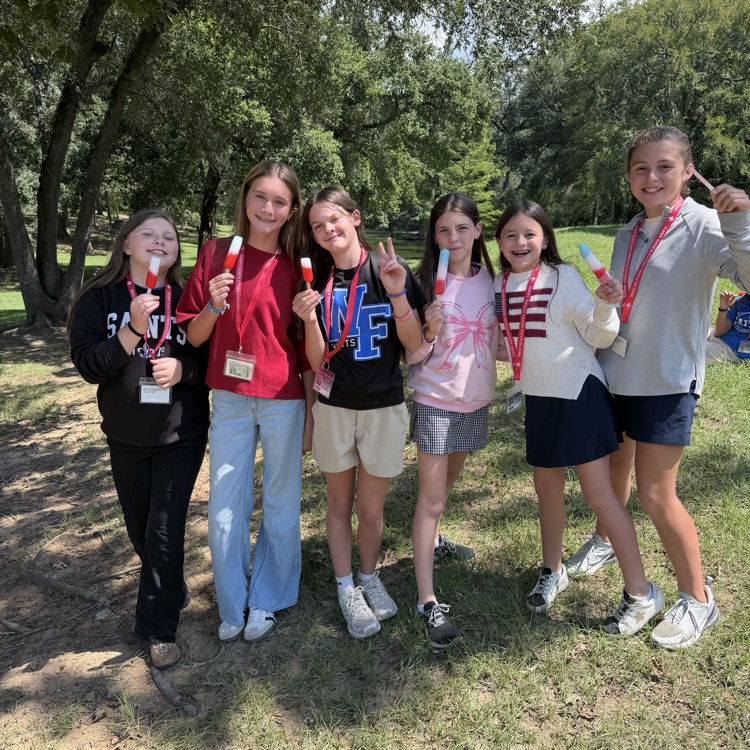 Students dress in red, white & blue and eat popsicles for Patriot Day