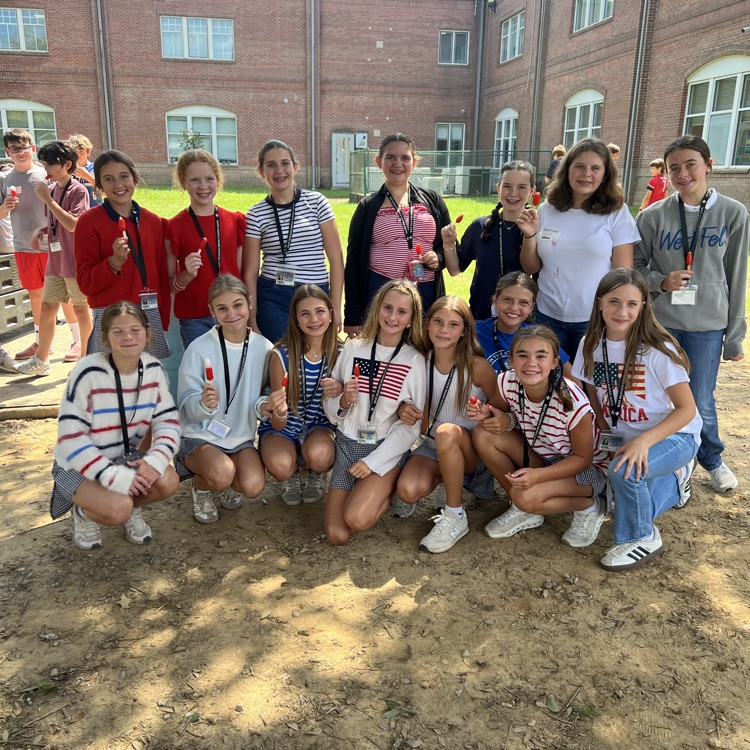 Students dress in red, white & blue and eat popsicles for Patriot Day