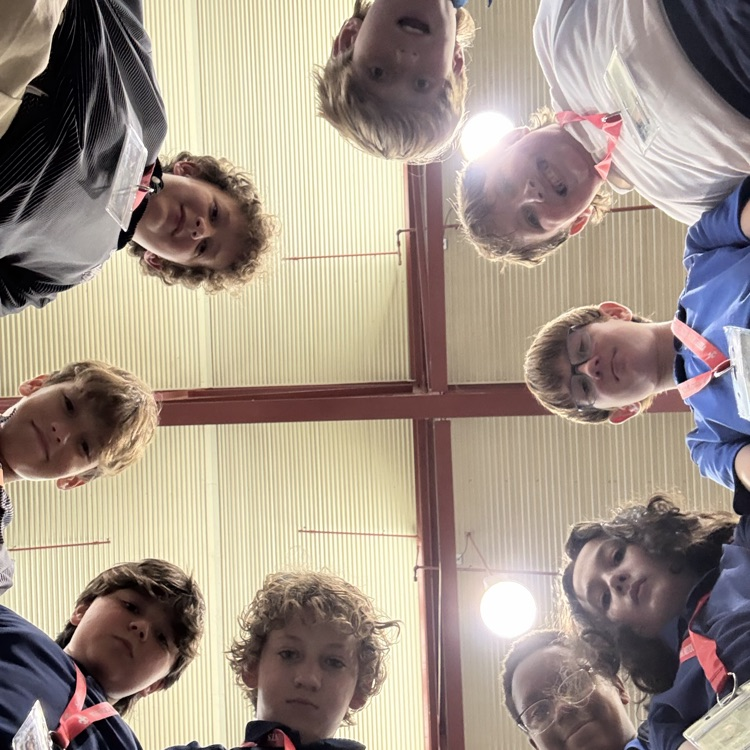 students pictured in a school