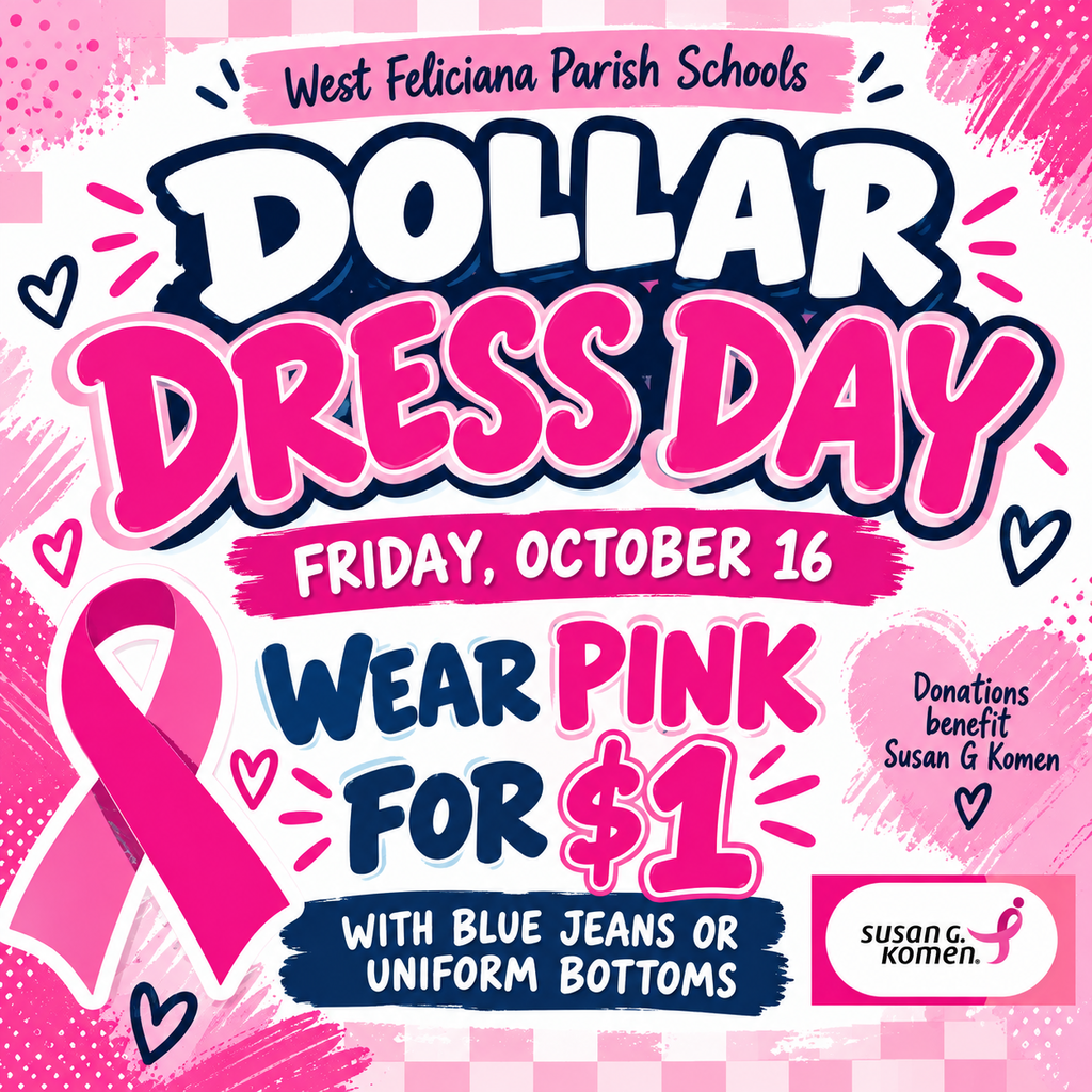 Wear Pink for $1 on 10/16/26 to support Susan G. Komen