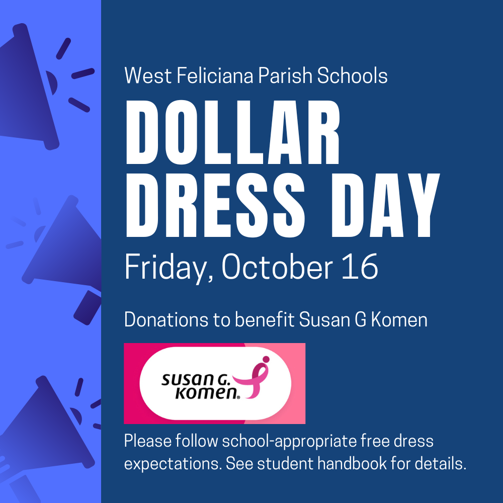 🩷 WFHS Dollar Dress Day | Friday, October 16 🩷