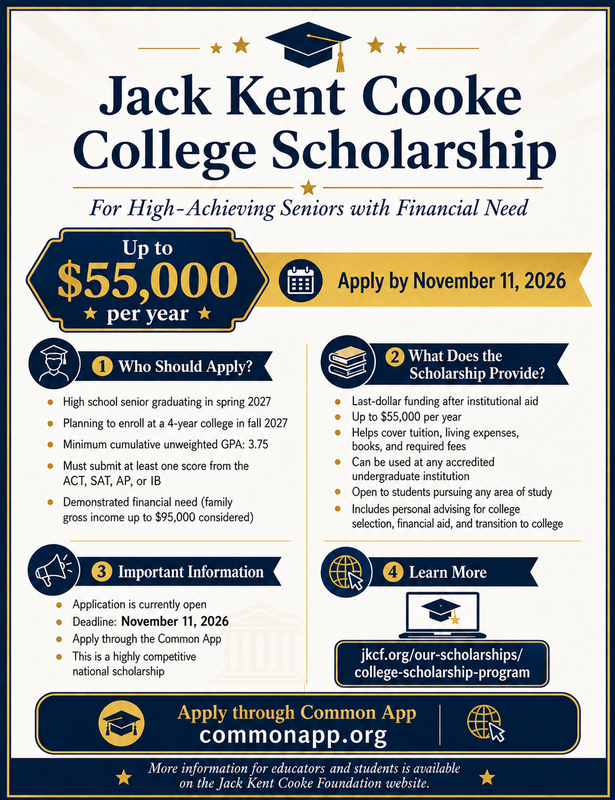 Jack Kent Cooke Scholarship