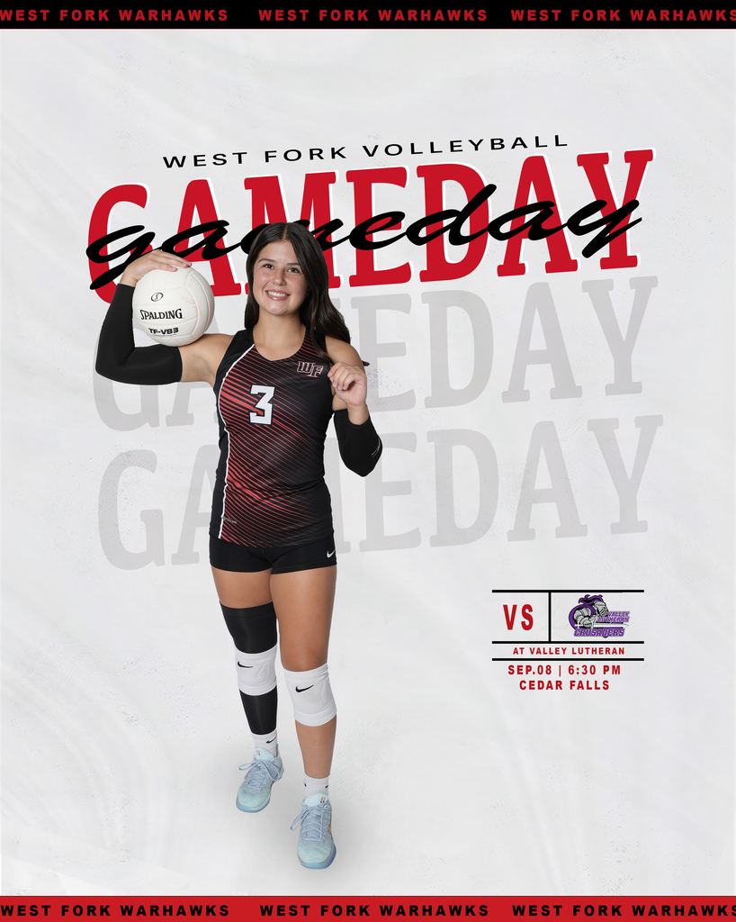 West Fork Volleyball Game Day at Valley Lutheran High School in Cedar Falls!!