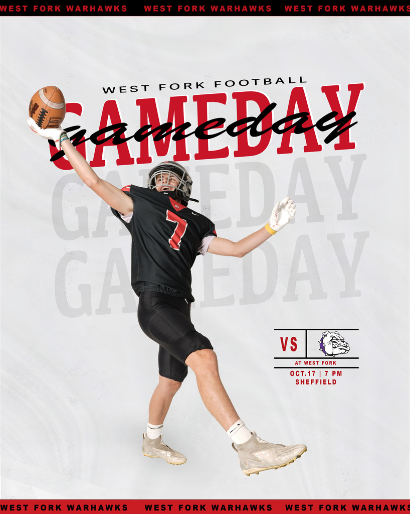 West Fork Football Game Day vs Lake Mills at Home!!