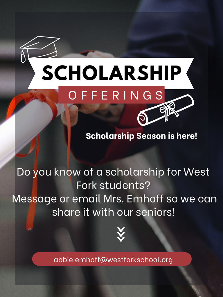 Black and Red Dark and Trendy Scholarship Program Poster