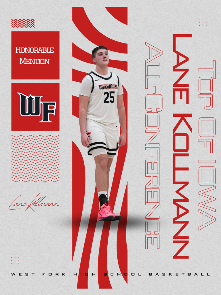 Lane Kollman honorable mention all conference 