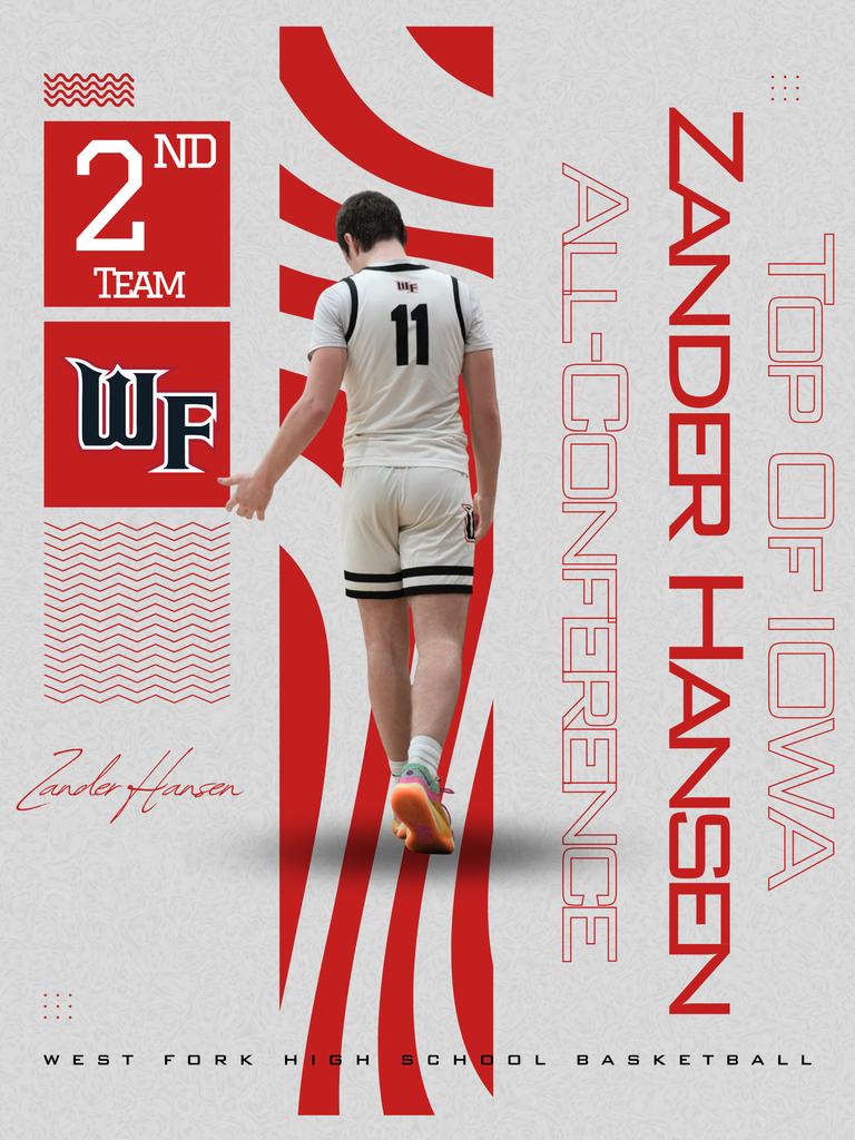 Zander Hansen second all conference