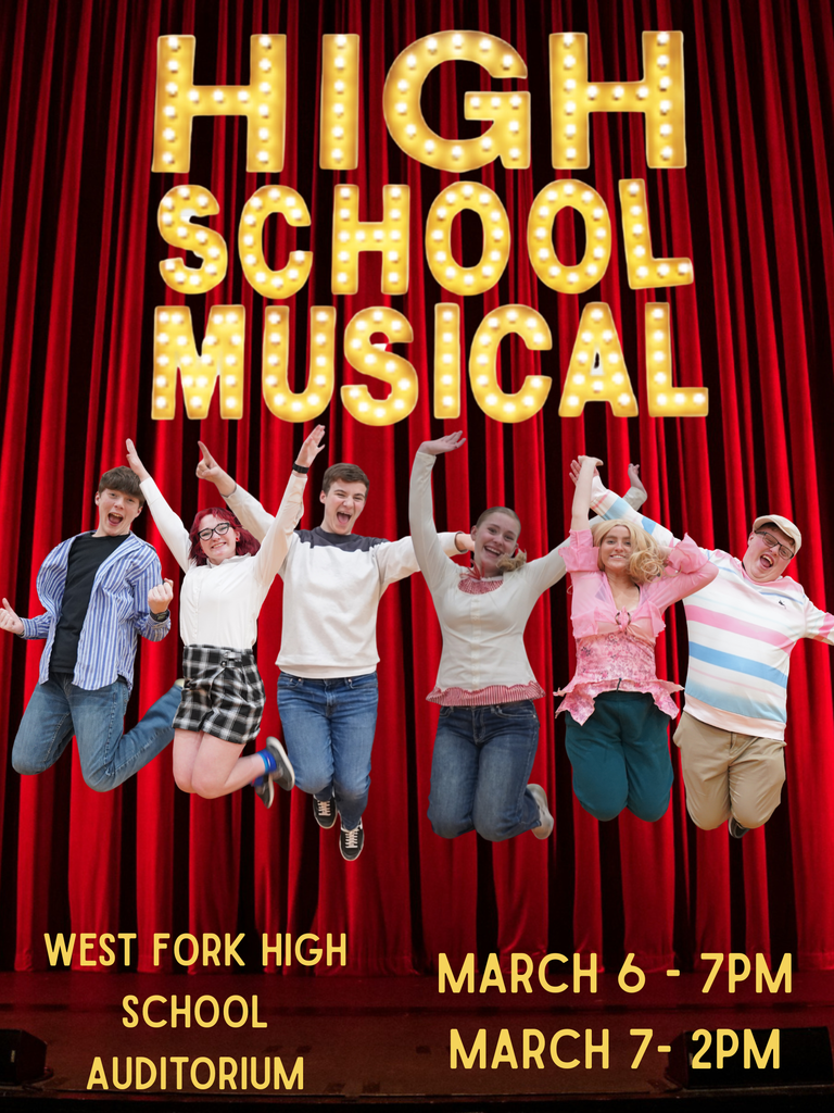 High School Musical has arrived!!!! Friday March 6th at 7pm and Saturday March 7th at 2pm.