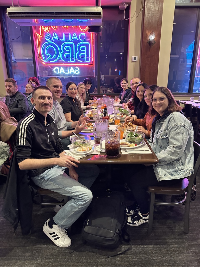 High School Choir NYC Trip Day 2:  4 hour vocal rehearsal, Dallas BBQ, and Little Shop of Horrors.  We are having a blast!