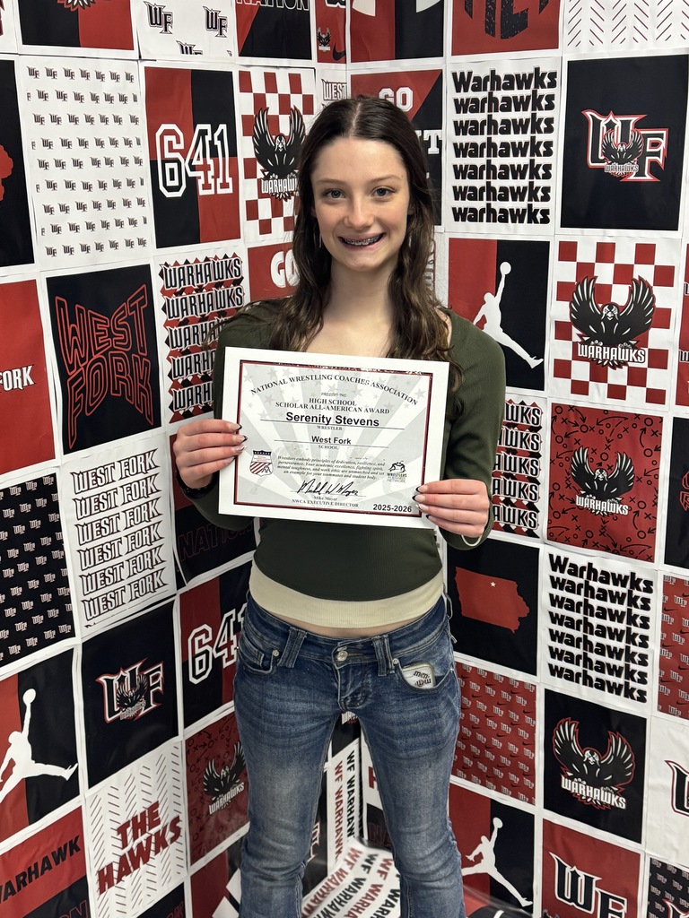 We’re proud to recognize our West Fork Girls Wrestling athletes who earned National Scholar All-American honors!  These young women have shown incredible dedication both on the mat and in the classroom, achieving a 3.5 GPA or higher. Your hard work, discipline, and commitment truly set the standard for what it means to be a student-athlete.