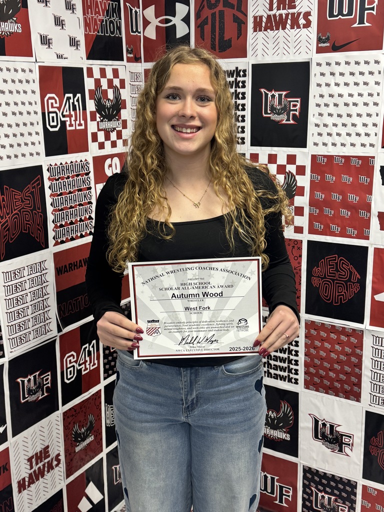 We’re proud to recognize our West Fork Girls Wrestling athletes who earned National Scholar All-American honors!  These young women have shown incredible dedication both on the mat and in the classroom, achieving a 3.5 GPA or higher. Your hard work, discipline, and commitment truly set the standard for what it means to be a student-athlete.