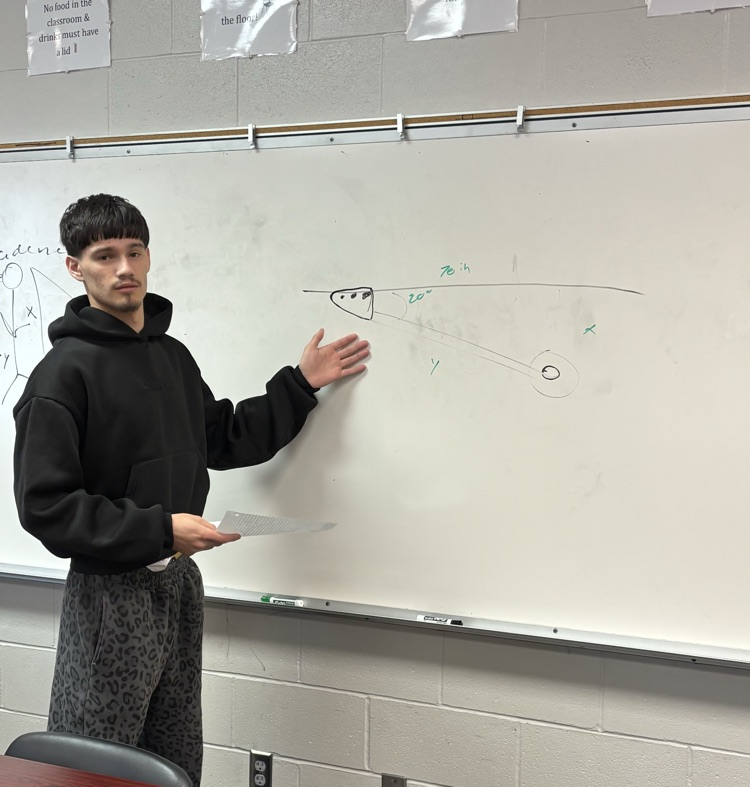 Students teaching Trigonometry. 