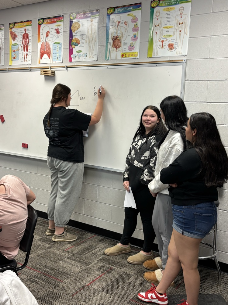 Students teaching Trigonometry. 