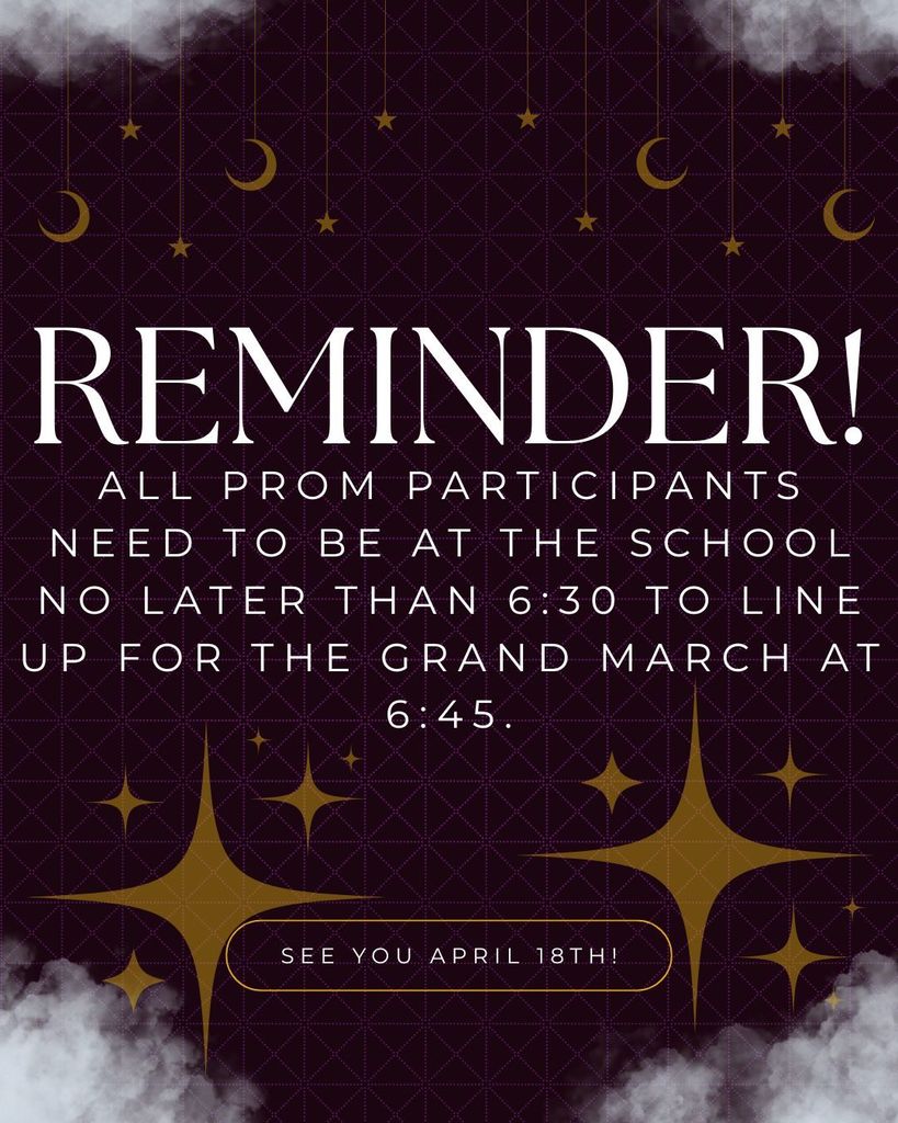 PROM REMINDER