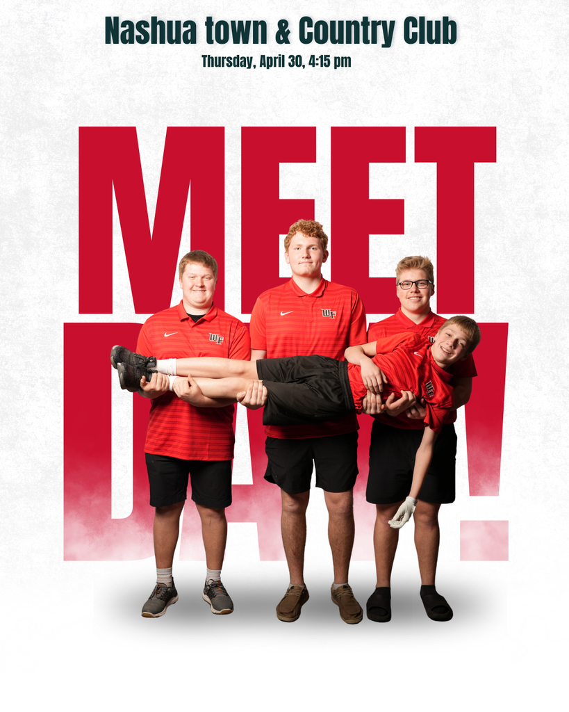 Boys varsity meet day @Nashua Town & Country Club 4:15pm