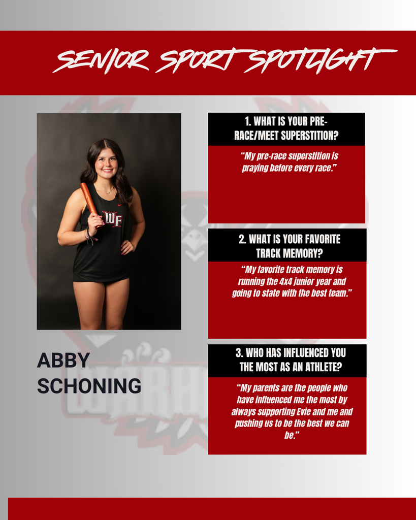 Senior Spotlight - Abby Schoning