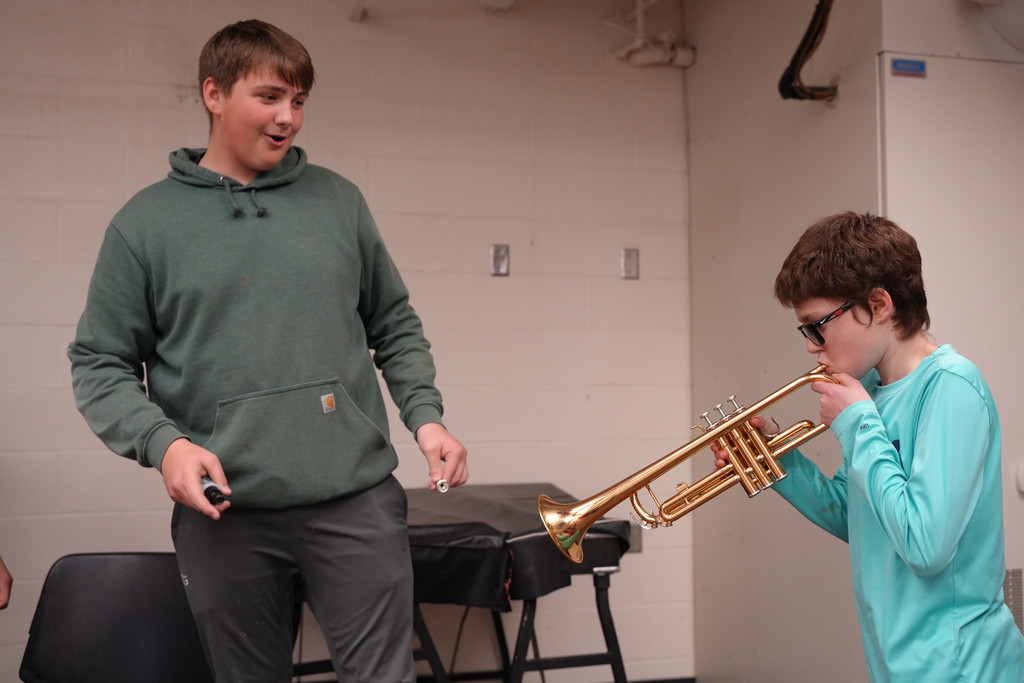 Last Monday, Mr. Laugen and a few high school band students spent an afternoon in Rockwell for instrument testing!  Reminder, you MUST fill out this google form to participate in 6th grade band next year!  https://docs.google.com/forms/d/1gKLE0qyT7fVjW2Y8W5e6KroOGkyQOBvM8llDSjLd724/edit