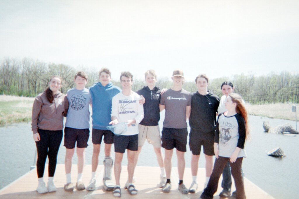 Students at Lime Creek.