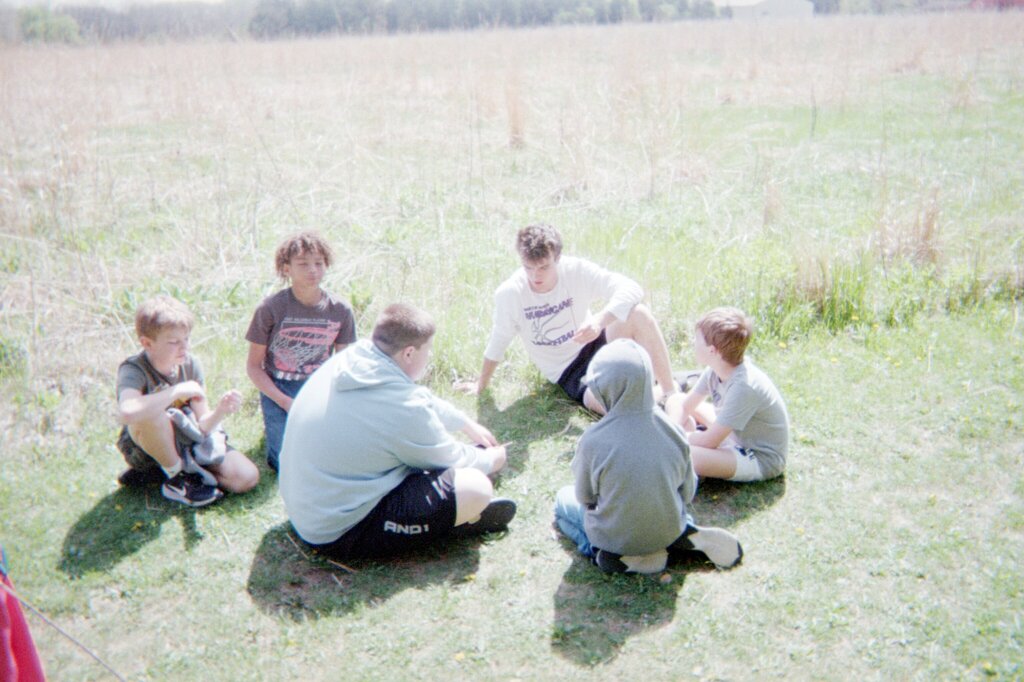 Students at Lime Creek.