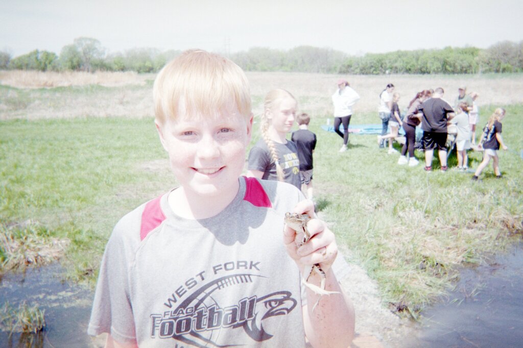 Students at Lime Creek.