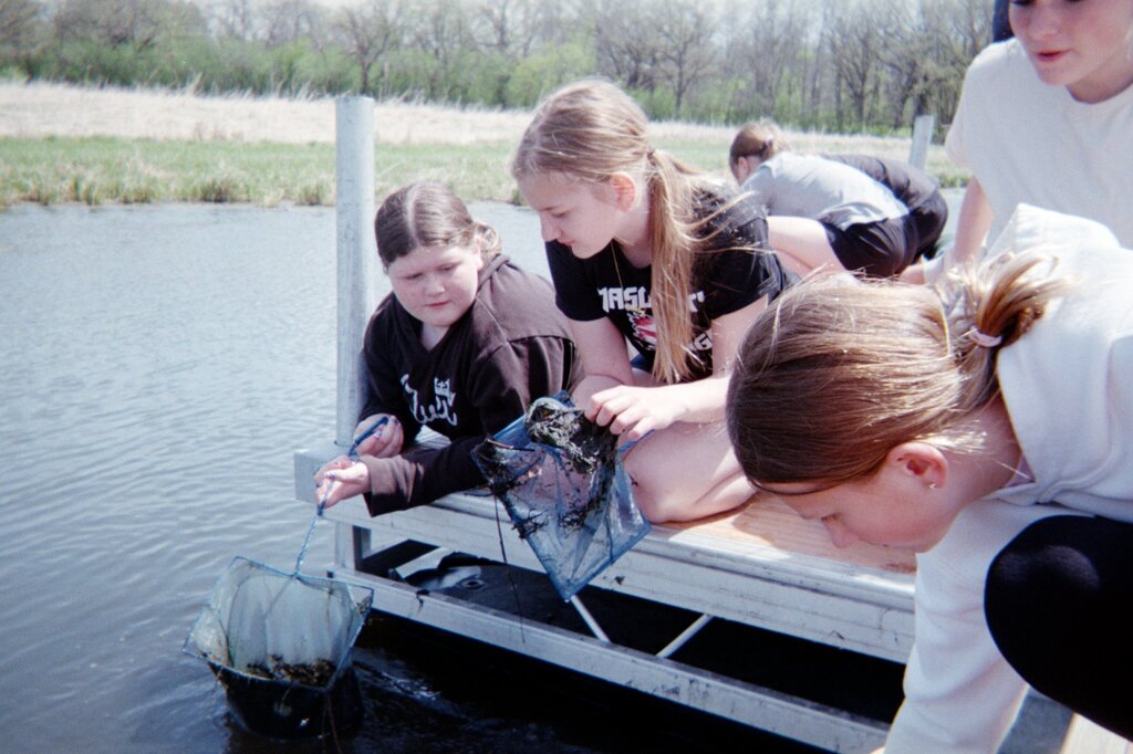 Students at Lime Creek.