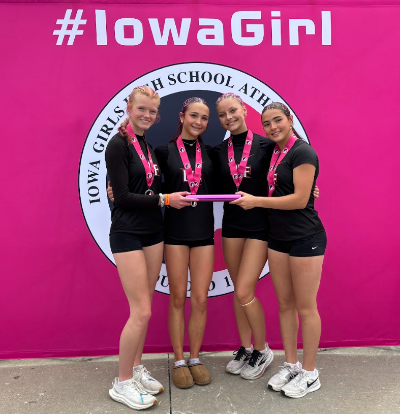 Sprint Med, 4x200, 4x400- Wood, Huff, Hitzhusen, Pommrehn
